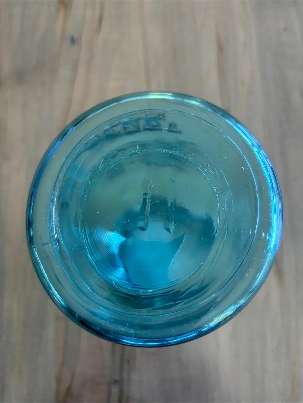 Aqua Glass Ball Mason Jars